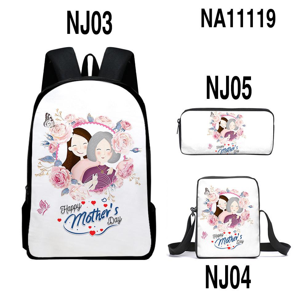Iconic Kotaro Lives Alone Anime 3D Design 3pcs/Set pupil Learner Bags Everyday Laptop Everyday Backpack Sling Carry Tote Pencil Pouch