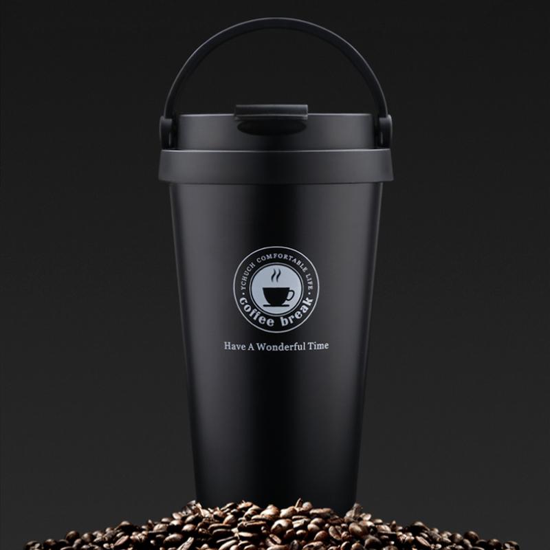 Fashion water bottle Coffee mug Stainless steel vacuum flask Water leakage prevention kettle Travel Coffee Mug Tea Milk Mug