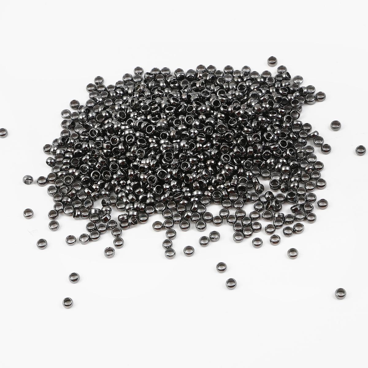 

100-500 шт. Мікростопорна трубка, вільні намистини, протиковзке розташування, мідні розпірні намистини, ювелірні вироби своїми руками 3mm 300pcs