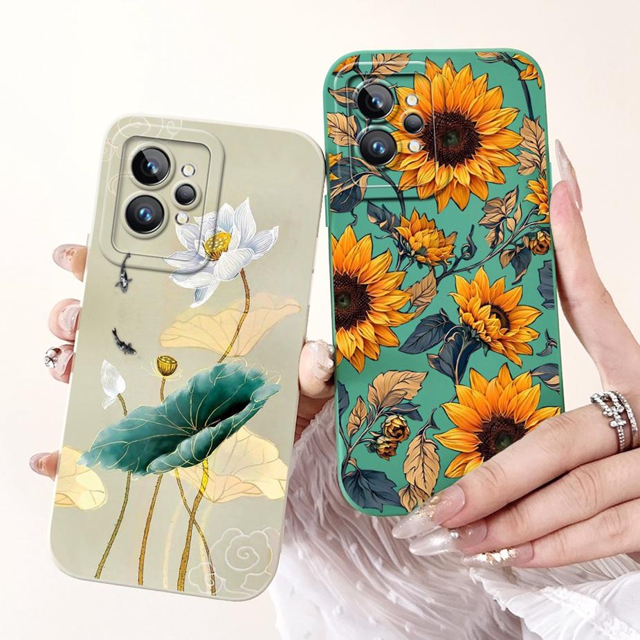 For Realme GT2 Pro Case RMX3301 Cute Fashion Cartoon Cover Shockproof Phone Case For Realme GT 2 Pro RealmeGT2 RMX3310 Soft Bags