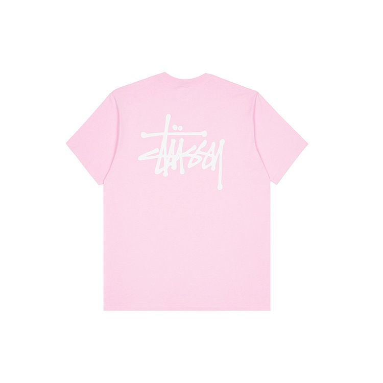 Stussy Classic Basic Printed Short Sleeve T-Shirt Unisex Tops Black 1904257-1