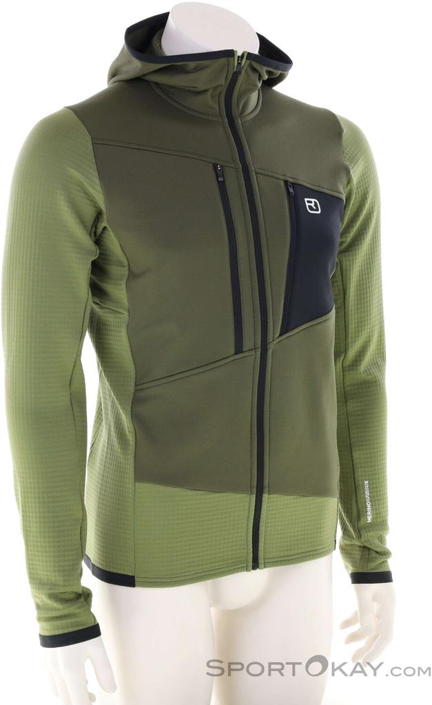 Jacket Ortovox Fleece Grid Hoody M Jkt (87214) Wild Herbs