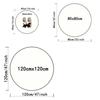 Modern Minimalist Round Pink Flower Mickey Smile Face Design Carpet Mat for Living Room Bedroom Home Decoration Rug Kitchen Mat