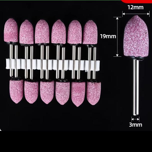12pcs Grinding Stone Set Shank, Sanding Drill Bit for Rotary Tool Flap Wheel for Grinding, Polishing, Deburring Ferrous Metal