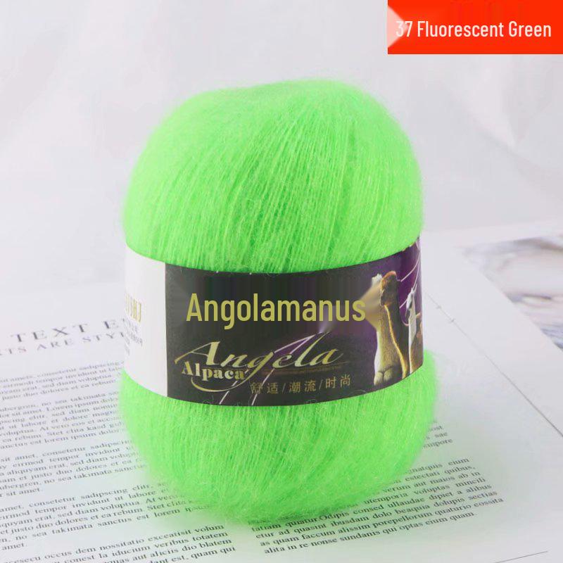 Angola Fine Mohair Yarn for Hand Knitting - Medium Fine Wool Yarn