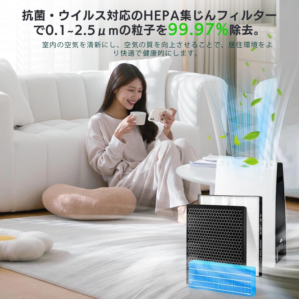 MSHNE FZ-G30HF FZ-G30DF FZ-G30MF Air Purifier Replacement Filter Set Dust Deodorizing