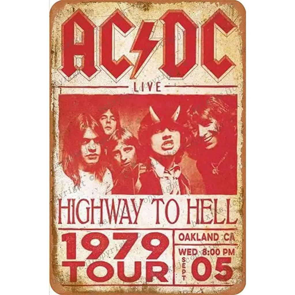 Rock Roll Metal Tin Signs Bands Wall Decoration Plaque Vintage Art Poster Iron Painting for Man Cave Home Cafe Garden Club Bar