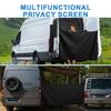 RV Rear Door Drapery Magnetic Waterproof Adjustable RV Privacy Drapery With Magnetic Hooks For Truck SUV Caravan Outdoor Travel