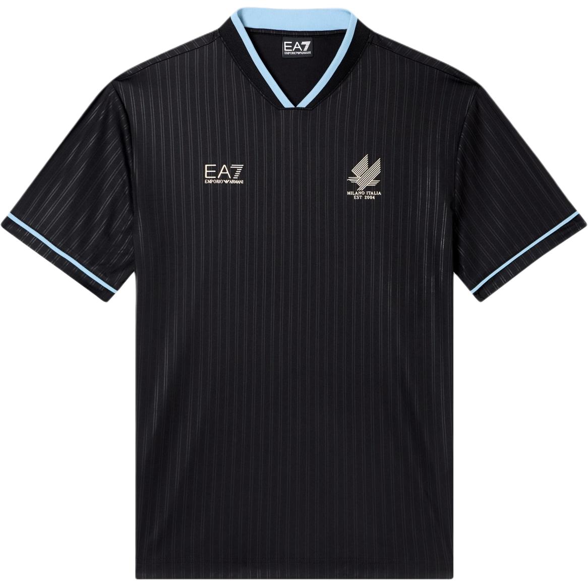 

Emporio Armani EA7 V-Neck Eagle Football Pullover Short Sleeve T-Shirt Men Tops 7M001298-AF24541-UC001 XS