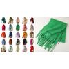 Long Tassels Neckerchief Solid Color Scarf Lightweight Yet Warm Headscarf Shawl For Casual or Formal Wear Daily