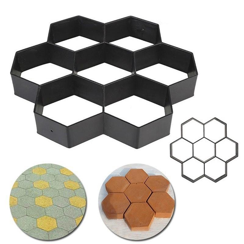 9Styles Hage Dekor DIY Driveway Betong Stepping Asfaltering Hage Road Mold Patio Stone