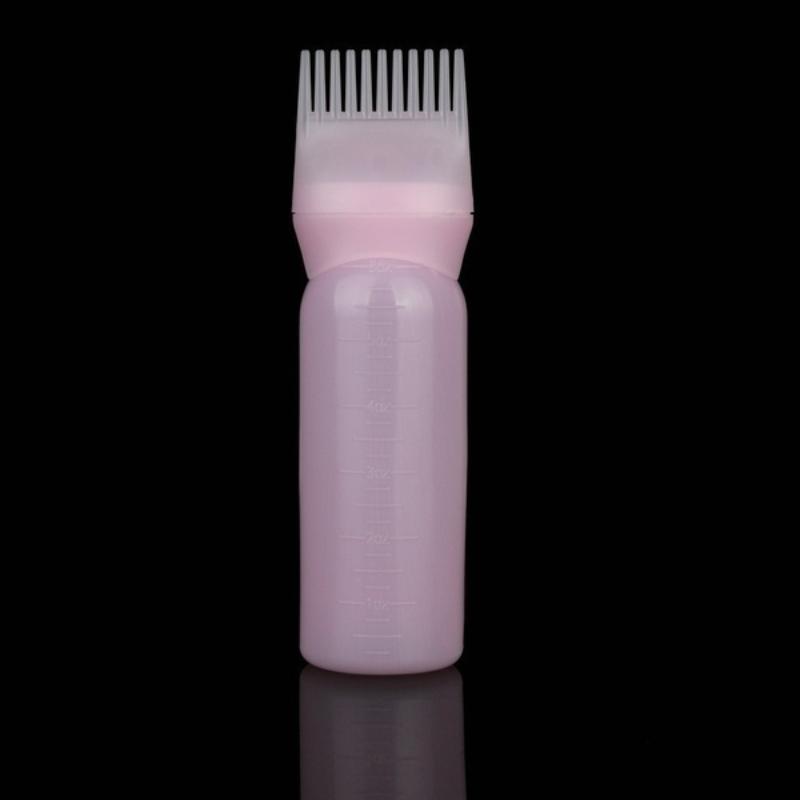 Root Comb Applicator Bottle 120ml Hair Dye Applicator Brush Applicator Bottle For Hair Root Comb Color Applicator Bottle With Graduated Scale