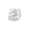 Multi-Layer Triple Ring Clip Silver No Piercing Earrings Hip Hop Gold Jewelry  Wear