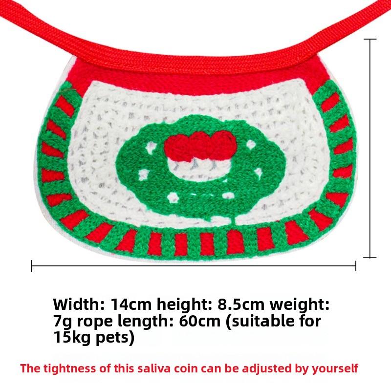 Dogs Cats Pet Dogs HatsNapkins Bibs Autumn and Winter ClothesCats Christmas