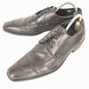 Lloyd Germany Heavy Leather Swirl Moc 26.5 Dark Brown Dress Shoes Business