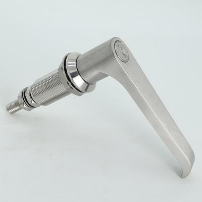 Key Locking Stainless Steel L Handle Compression Latch Adjustable Quarter Turn Lock for Electrical Cabinet Door