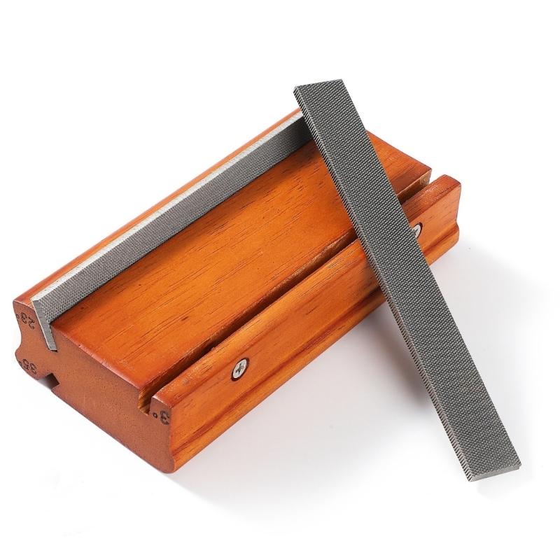 Professional 3/23/35 Degree Guitar Fret File Wood Texture Suitable for Wood Fingerboards Guitar Bass Ukulele Maintenance