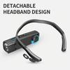 Ear Clip Headlamp 55g Ultra Lightweight Dual Light Source Heat Dissipation Power Display Focus Beam Head Mounted for Outdoor