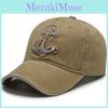 Anchor Ship Embroidery Baseball Cap Sun Protection Breathable Hat Outdoor Gift