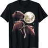 New Limited Funny Three Capybara Moon Meme Mystical T Shirt