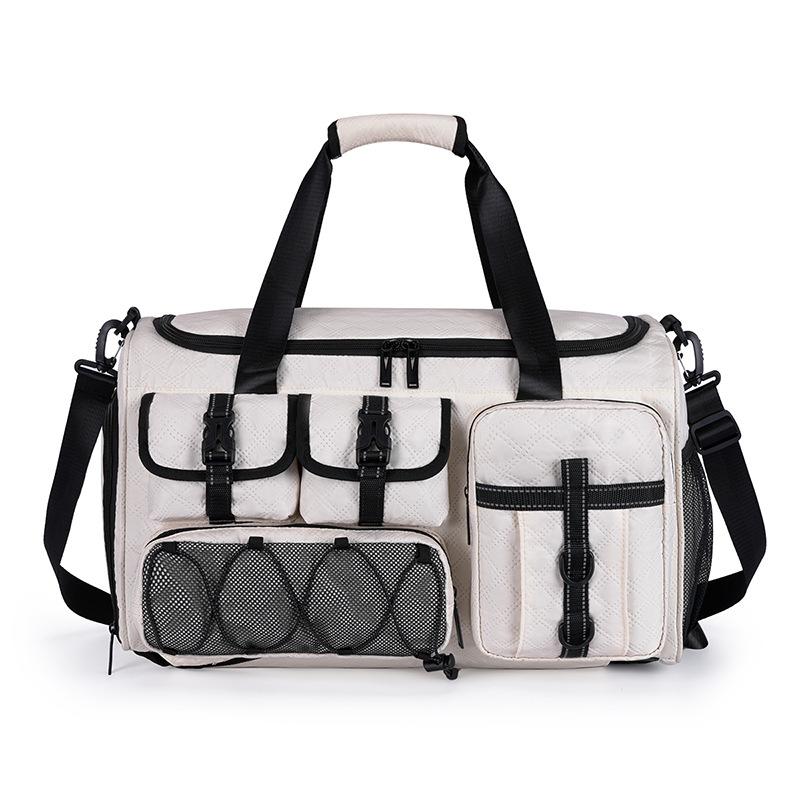

Light And Fashionable Travel Bag Large Capacity Dry And Wet Separation Short Trip Storage Bag Men S Trendy And Cool Fitness Bag белый