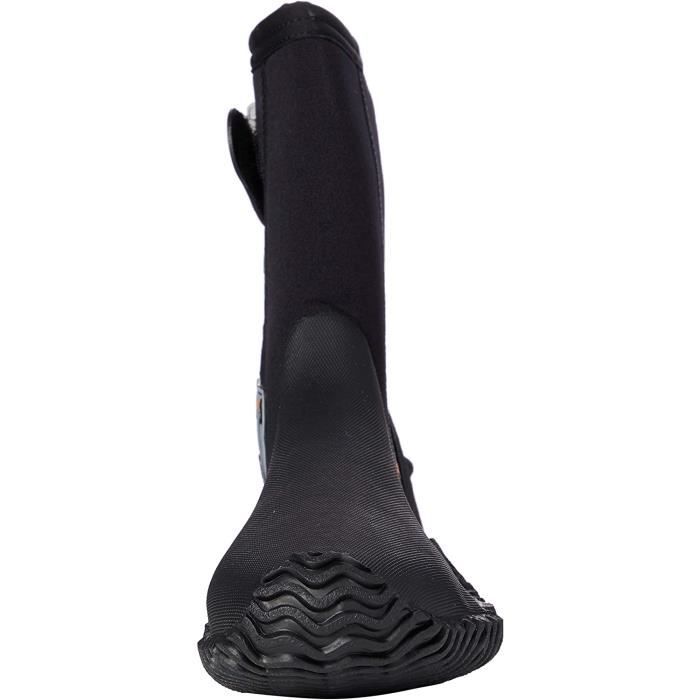 Seac Bottillon/Chausson Basic Hd 5 Mm Avec Zip - Semelle Semi-Rigide Vulcanisée - Pied Protegé Et Haut Comfort Pendant