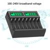Rechargeable Battery Charger 8 Slot LCD Indicator for aaa/aa Battery Charging