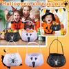 Halloween Trick Or Treats Bags, Reusable Kids Halloween Baskets, Halloween Party Candy Bags