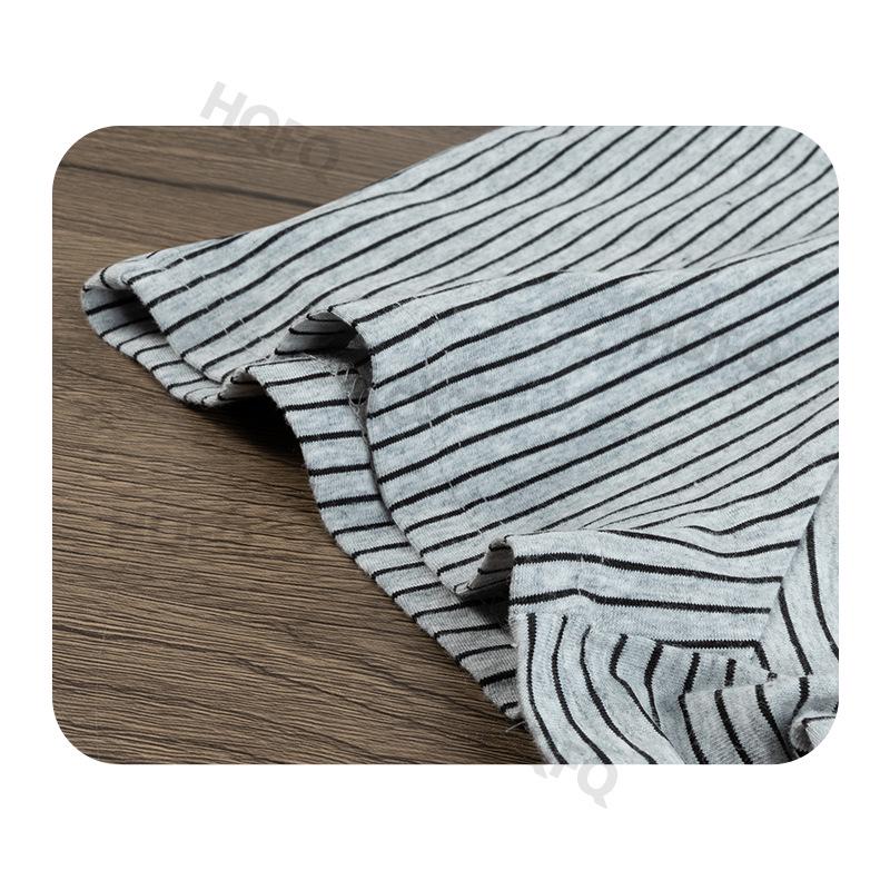 Men's Mid-Waist Breathable Antibacterial Stripe Boxer Briefs