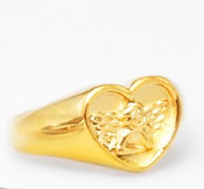 Vintage Punk Gothic Heart Shaped Ring Stainless Steel Fashion Jewelry No. 7