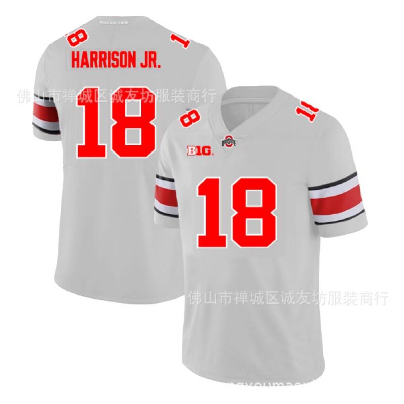 Ohio State Buckeyes 18 Harrison Jr. Basketball Jersey Mens Team Sports Uniform All