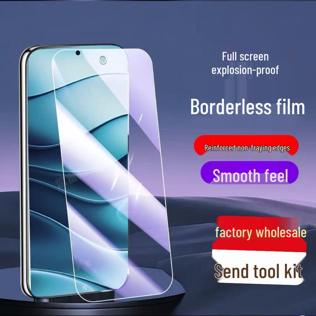 Redmi Note 14/15 Pro Anti-Drop, Anti-Blue Light Full Screen Tempered Glass Protector