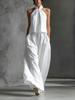 Summer New Loose Sleeveless Women's Top Wide Leg Pants Set Two Piece