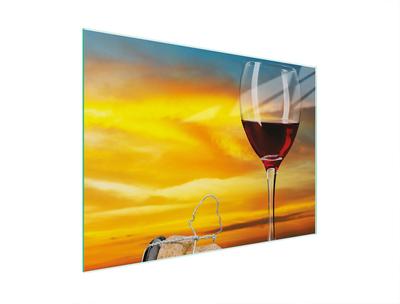TAGLIERE IN VETRO 30x22 VINO