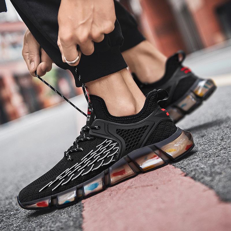 Fish scale reflective trend male shoes casual sports mesh running shoes Men Casual Shoes Tenis Masculino Adulto Sapato Masculino