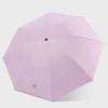 1pc-Solid Color Sunscreen Umbrella, UV Protection Folding Umbrella. Dual-use Umbrella For Both Sunny And Rainy Days