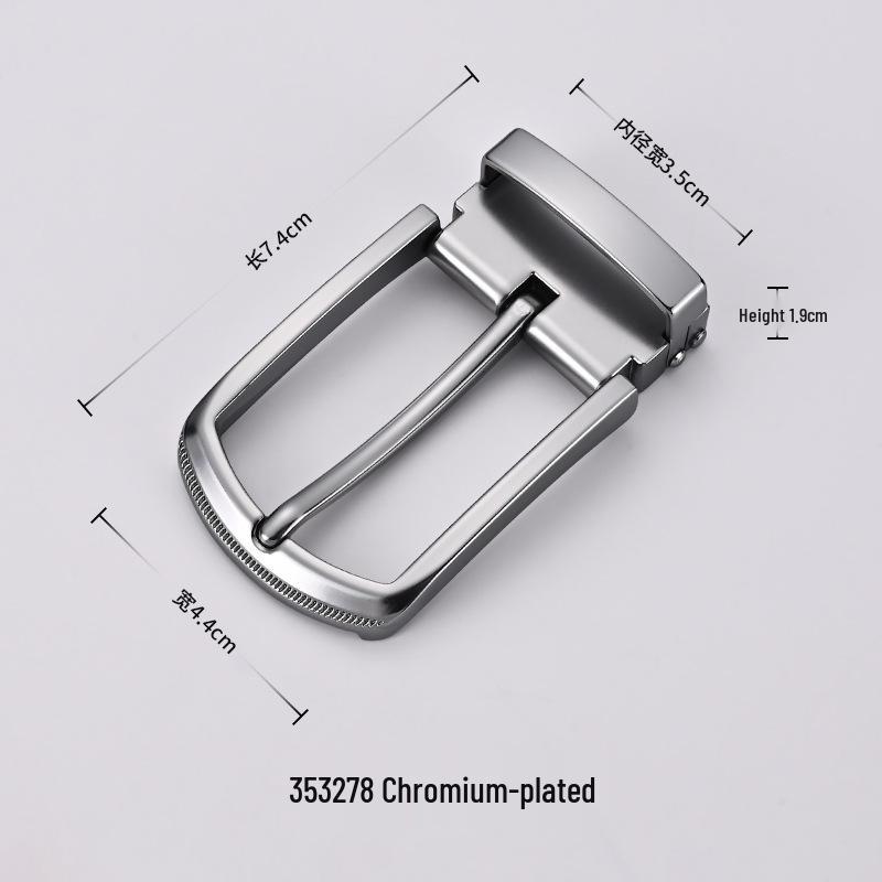 3,5 см Мужской повседневный ремень с пряжкой-булавкой из сплава