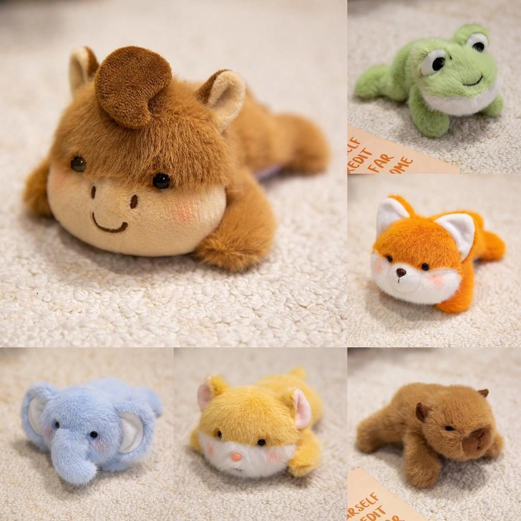 Cat Rabbit Cartoon Turtle Plush Fridge Magnets Toy Animal Doll Decoration Gift