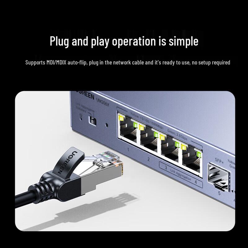Ugreen 6-Port 2.5G Ethernet Switch with 10G SFP+ Uplinks