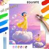 Joy Character Oil Painting Handcolored Painting Living Room Decoration Hanging Painting Wall Painting