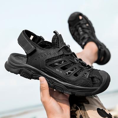 Sandales d'été tendance pour hommes, meilleures ventes, chaussures pour hommes respirantes, sandales décontractées d'extérieur pour hommes, antidérapantes, sandales de plage, chaussures ajourées