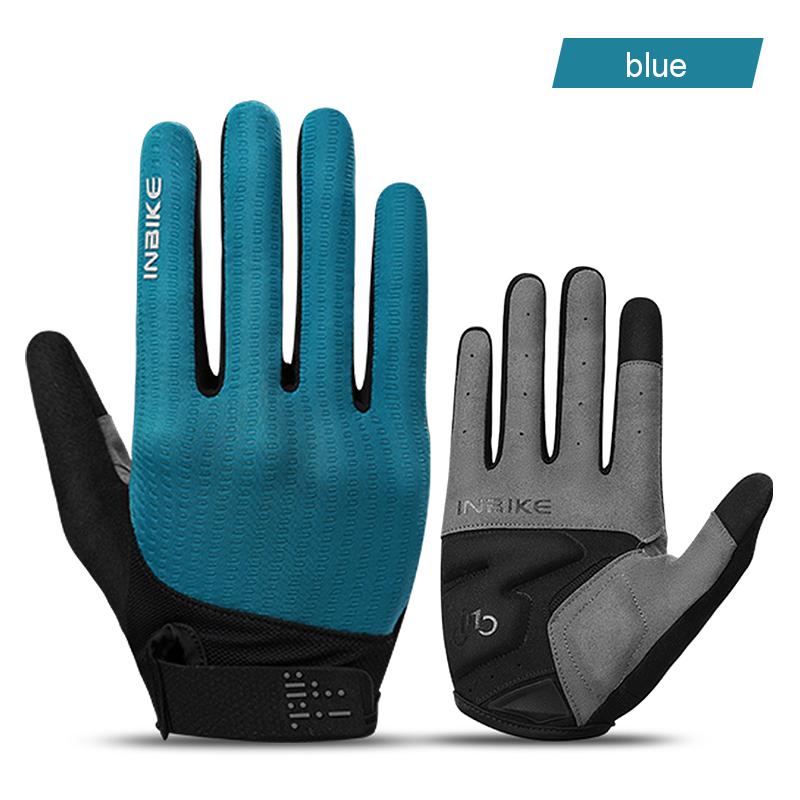 INBIKE 2023 MTB Cycling Gloves Gel Breathable Road Bike Riding Glove Touchsrceen Bicycle Gloves TPR Palm Pad Bike Accesssories