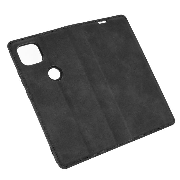 Para Motorola Moto G 5G Capa de Couro Business com Pele Retrô, Sucção Magnética, com Suporte, Porta-Cartões e Carteira