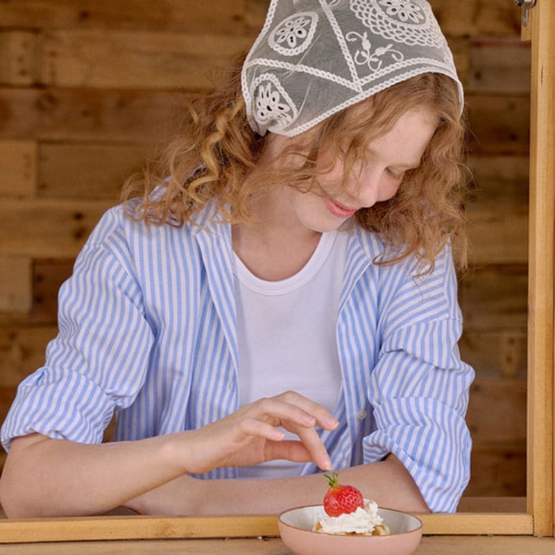 RaJu Lace Triangle Head Scarf_4 Color