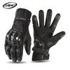 Real Leather Motorcycle Gloves Men Women All Season Riding Protective Gear Breathable Durable Vintage Style