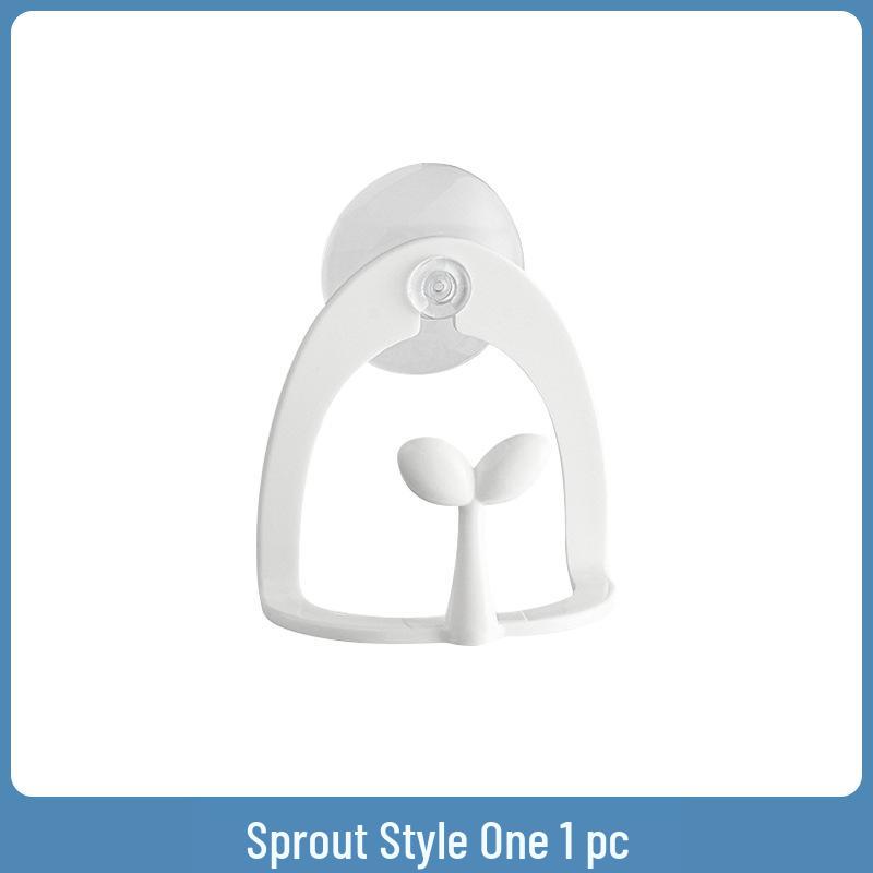 Japanese U-Shaped Suction Cup Sink Sponge Rack: Multi-functional Kitchen & Bathroom Storage.