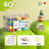 Non-toxic Ultra-light Colored Clay Set for Kids - Space Clay with Tools for DIY Molding