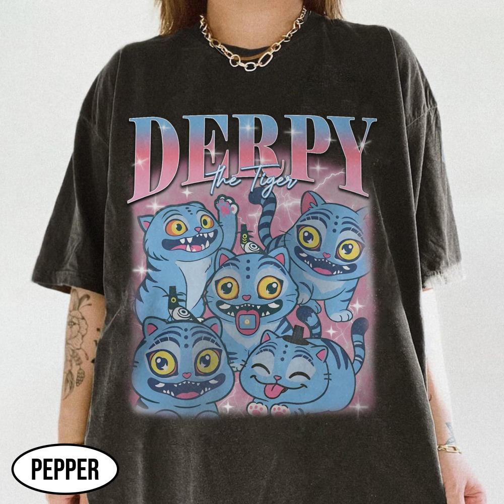 

Derpy Tiger Kpop Demon Hunters Shirt Derpy Demon Hunters Bootleg Tee Kpop Demon Hunters Tiger Bootleg Shirt Kpop Demon Hunters XL