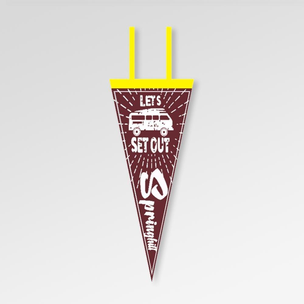 Outdoor Camping Tent Pennant Picnic Canopy Atmosphere Decorations Camp Hanging Flags Holiday Scene Felt Bunting