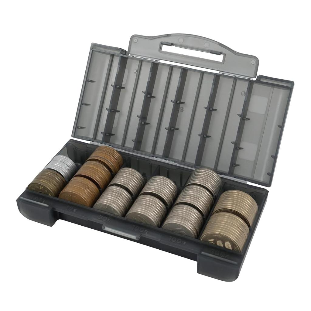 Karl Jitsuki Coin CaseSlim Made Japan Change Portable Half Size Only Shatterproof Gray CX-002-D